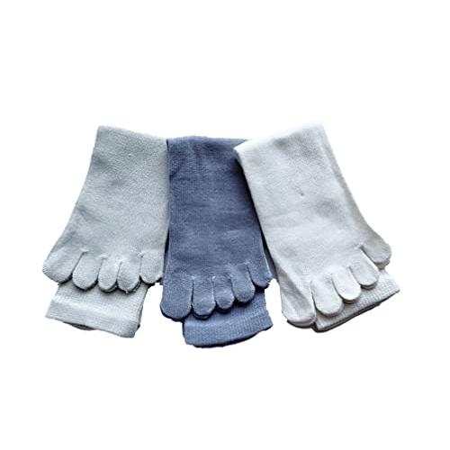 5本指ソックス メンズ ビジネス 紳士 5本指靴下 表糸綿100% 25-28cm 3足組（色はお任せ）A05 |  | 03