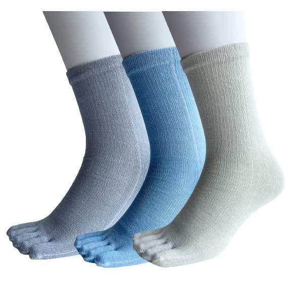 5本指ソックス メンズ ビジネス 紳士 5本指靴下 表糸綿100% 25-28cm 3足組（色はお任せ）A05 |  | 04