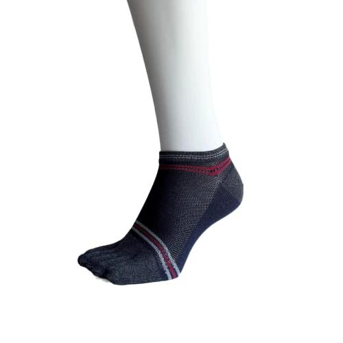 メンズ 5本指ソックス くるぶし丈 ショート スポーツ ビジネス 綿 蒸れない おしゃれ 25-27cm 10足セット（柄はお任せ） A10 |  | 02