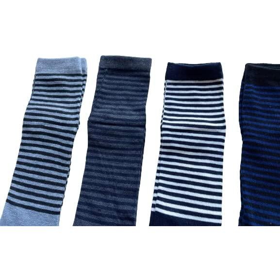 5本指ソックス メンズ ビジネス スポーツ マラソン ランニング 陸上 夏用 4足セット おしゃれ ボーダー柄 綿混 25-27cm A12 |  | 03