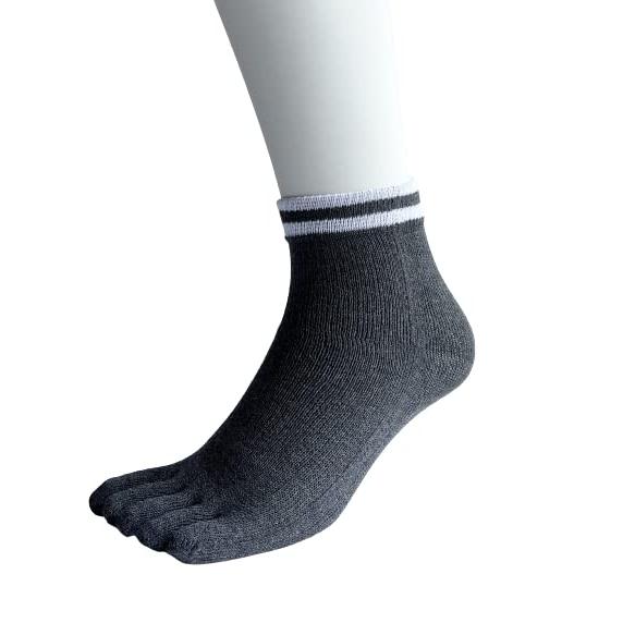 メンズ5本指ソックス くるぶし丈 ランニング用 5足セット 通気性 綿混 夏用 25-28cm おしゃれ（色はお任せ）A17 |  | 01
