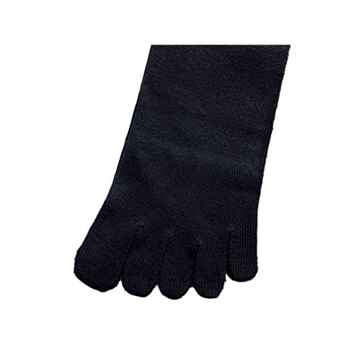 スポーツソックス 5本指ソックス メンズ くるぶし ショートソックス 黒 ビジネス 抗菌防臭 夏 5本指 靴下 綿混 3足セット (25-28cm 3足組) A19 |  | 02