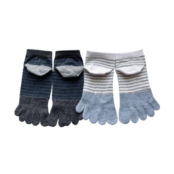 レディース 5本指ソックス 4足組 くるぶし丈 ショート 薄手 綿混 夏用 スニーカーソックス かわいい おしゃれ 蒸れない 快適 通気性抜群（柄はお任せ） A25 |  | 04