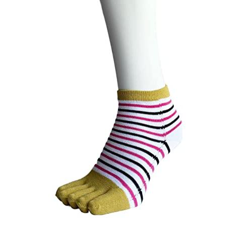 レディース 5本指ソックス 4足組 くるぶし丈 ショート 薄手 綿混 夏用 スニーカーソックス かわいい おしゃれ 蒸れない 快適 通気性抜群（柄はお任せ） A25 |  | 09