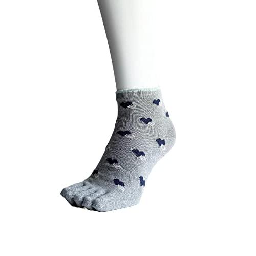 レディース 5本指ソックス 4足組 くるぶし丈 ショート 薄手 綿混 夏用 スニーカーソックス かわいい おしゃれ 蒸れない 快適 通気性抜群（柄はお任せ） A25 |  | 08