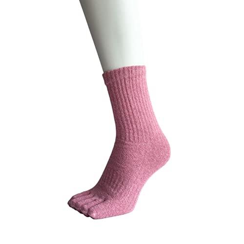 5本指ソックス レディース あったか 毛混 冷え取り 靴下 厚手 秋 冬用 23-25cm 3足セット（色はお任せ） A26 |  | 02