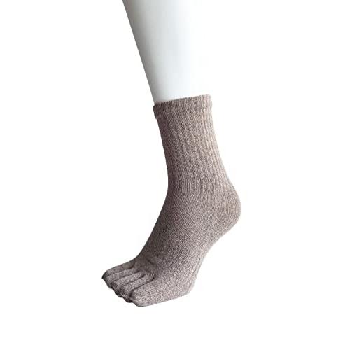 5本指ソックス レディース あったか 毛混 冷え取り 靴下 厚手 秋 冬用 23-25cm 3足セット（色はお任せ） A26 |  | 03