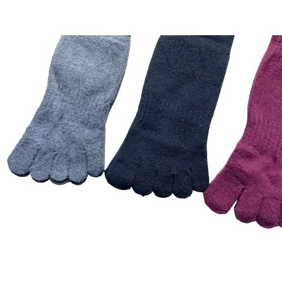 5本指ソックス レディース あったか 毛混 冷え取り 靴下 厚手 秋 冬用 23-25cm 3足セット（色はお任せ） A26 |  | 05