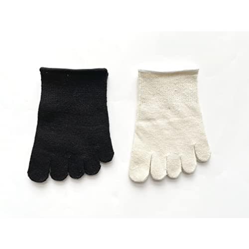 5本指ソックス つま先 足指カバー レディース メンズ シルク混 抗菌防臭 ハーフソックス つま先 5本指靴下 3足組（色はお任せ）A28 |  | 03