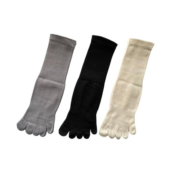 5本指ソックス メンズ シルク混 冷え取り靴下 5本指 靴下 紳士 絹 3足セット（色はお任せ） A29 |  | 05