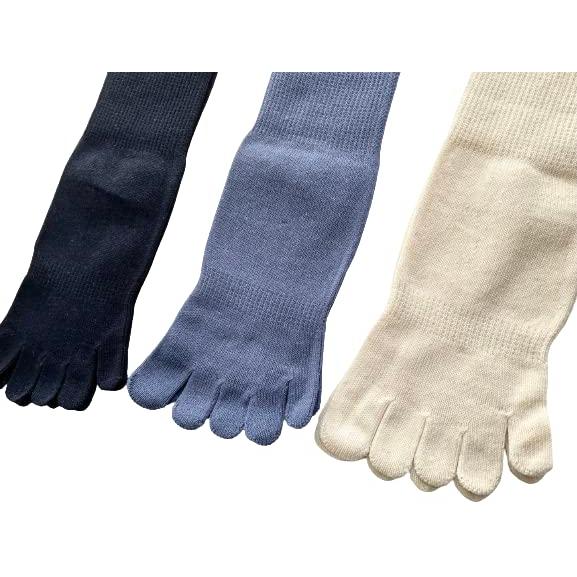 5本指ソックス メンズ シルク混 冷え取り靴下 5本指 靴下 紳士 絹 3足セット（色はお任せ） A29 |  | 06