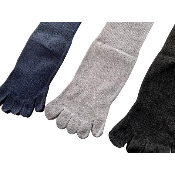 5本指ソックス メンズ シルク混 冷え取り靴下 5本指 靴下 紳士 絹 3足セット（色はお任せ） A29 |  | 07