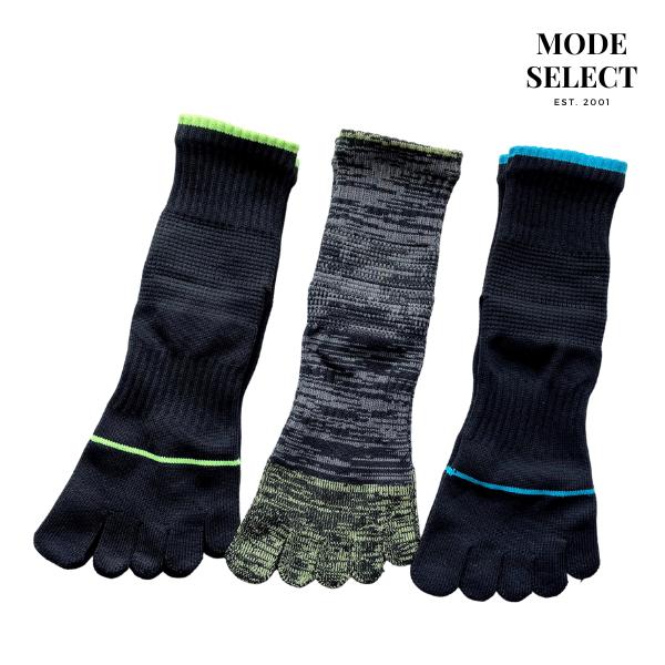 スポーツソックス 5本指ソックス メンズ セット ハーフ丈 5本指靴下 ショート丈 足底サポート 3足セット（色はお任せ） A99 |  | 01