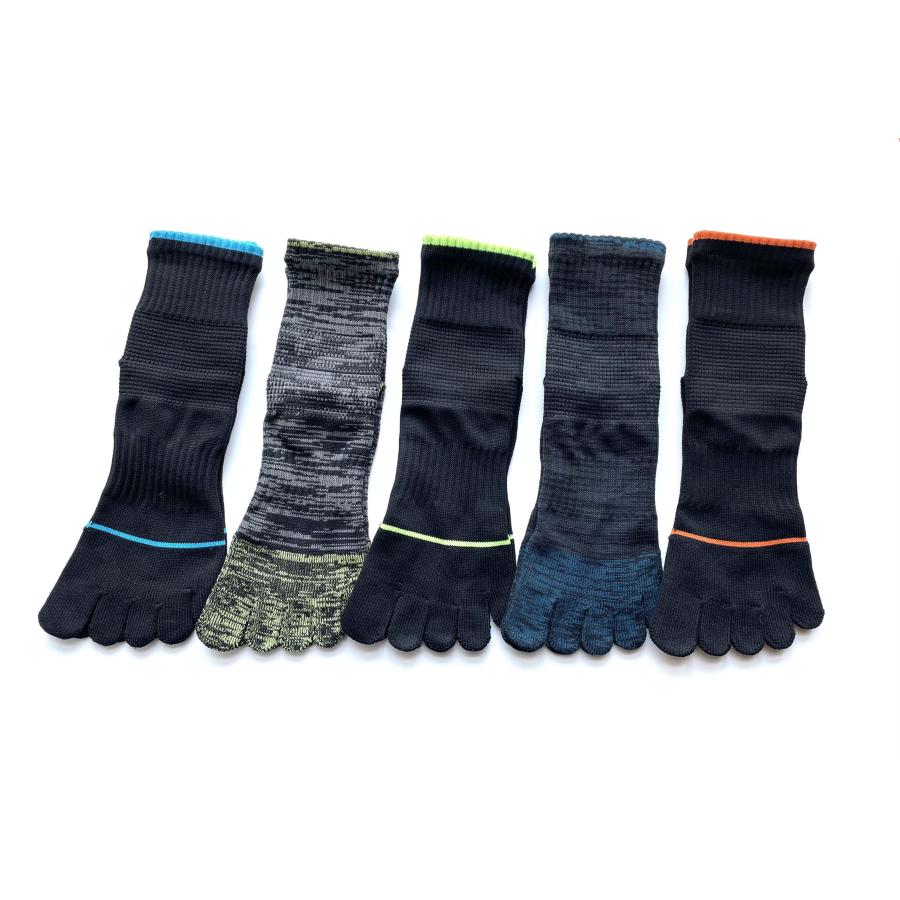 スポーツソックス 5本指ソックス メンズ セット ハーフ丈 5本指靴下 ショート丈 足底サポート 3足セット（色はお任せ） A99 |  | 08