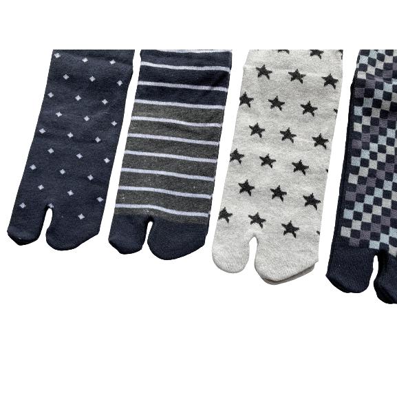 足袋ソックス メンズ 快適5足セット かかと付き 綿混素材 靴下 25-27cm（柄はお任せ）B06 |  | 06