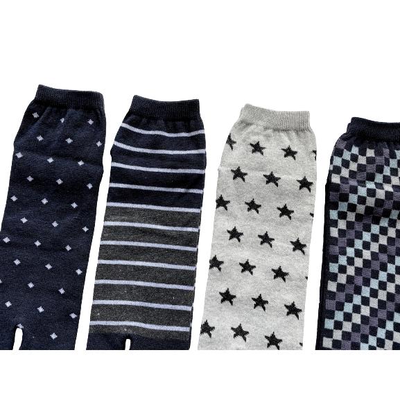 足袋ソックス メンズ 快適5足セット かかと付き 綿混素材 靴下 25-27cm（柄はお任せ）B06 |  | 08