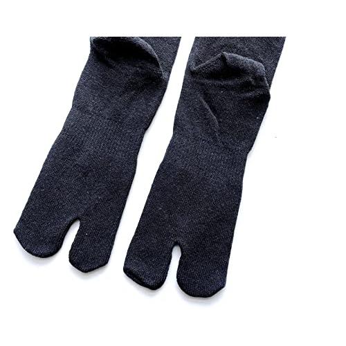 足袋 ソックス メンズ 無地 足袋型 靴下 綿混 たびソックス 夏 足底 サポーター付 黒 25-27cm 4足セット (4色4足組) B18 |  | 02