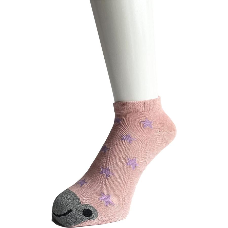 靴下 レディース セット くるぶし ソックス 薄手 綿 スニーカーソックス かわいい 動物柄 23-25cm 10足セット（柄お任せ）C12 |  | 04