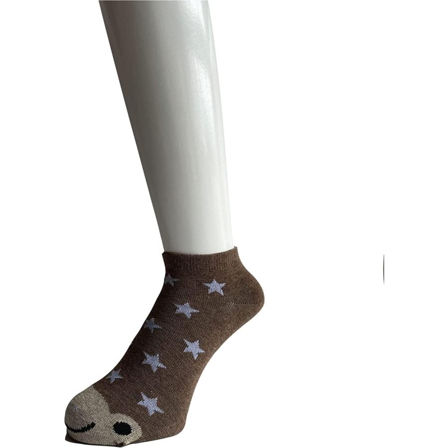 靴下 レディース セット くるぶし ソックス 薄手 綿 スニーカーソックス かわいい 動物柄 23-25cm 10足セット（柄お任せ）C12 |  | 08