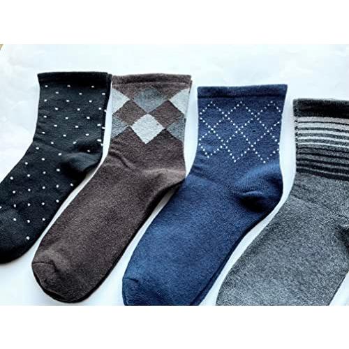 ソックス レディース あったか 厚手 防寒 靴下 毛混 超ゆったり ゴムなし 5足セット（柄はお任せ）C30 |  | 03