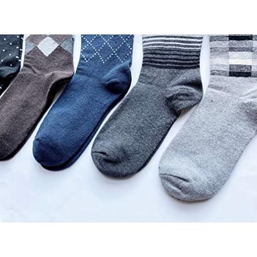 ソックス レディース あったか 厚手 防寒 靴下 毛混 超ゆったり ゴムなし 5足セット（柄はお任せ）C30 |  | 04