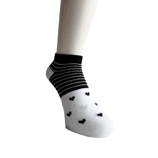 靴下 レディース スニーカーソックス  セット 綿混 モノトーン柄  くるぶし丈 23-25cm お買得7足組（柄はお任せ） C31｜mode-select｜02