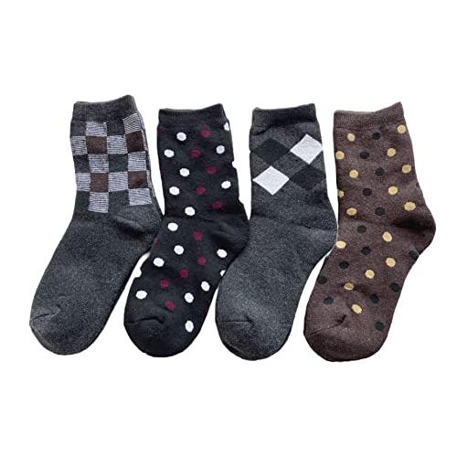 ソックス レディース 秋冬 あったか 靴下 婦人 モノトーン パイルソックス 厚手 綿混 23-25cm 4足組(色はお任せ) C32 |  | 02