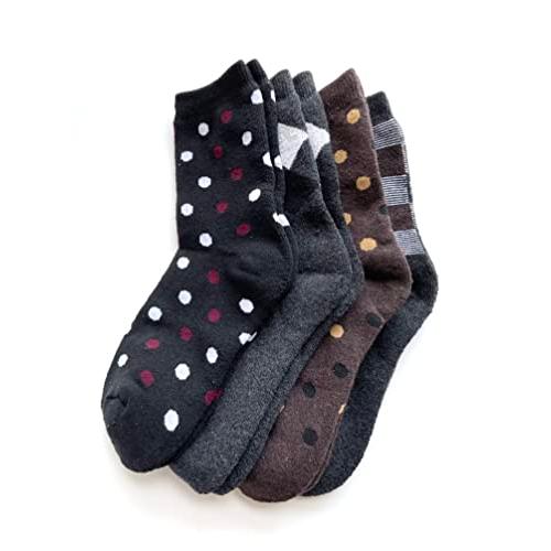 ソックス レディース 秋冬 あったか 靴下 婦人 モノトーン パイルソックス 厚手 綿混 23-25cm 4足組(色はお任せ) C32 |  | 04