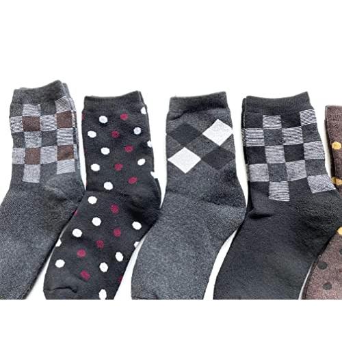 ソックス レディース 秋冬 あったか 靴下 婦人 モノトーン パイルソックス 厚手 綿混 23-25cm 4足組(色はお任せ) C32 |  | 06