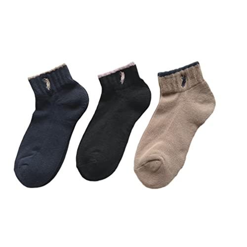 スポーツソックス  3P  くるぶし ショート POLO レディース スニーカーソックス ソックス 夏 薄手 無地 WESTERN POLO TEXAS 3足セット（色はお任せ） C62 |  | 06