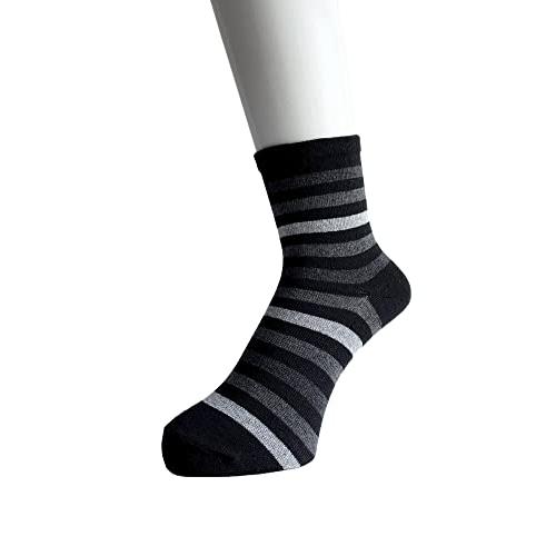 ソックス レディース 薄手 夏 モノトーン 綿混 口ゴムなし らくらく 靴下 レディース かわいい おしゃれ 5足セット（柄はお任せ） C84 |  | 02