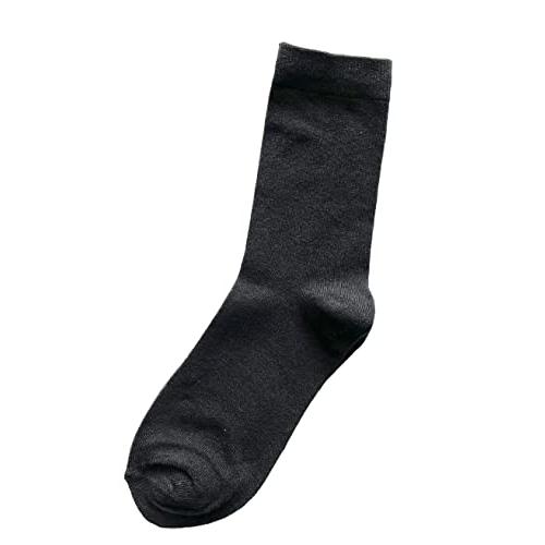 ソックス レディース 黒 無地 靴下 レディース ブラック 通勤 通学 綿混 やわらか 23-25cm クルー丈 4足セット C92 |  | 01