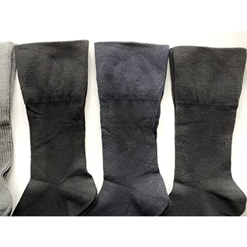 靴下 メンズ ソックス ゆったり 紳士 プレゼント 口ゴムなし ビジネスソックス 無地 綿 25-27cm 5足セット（色はお任せ）D05 |  | 03