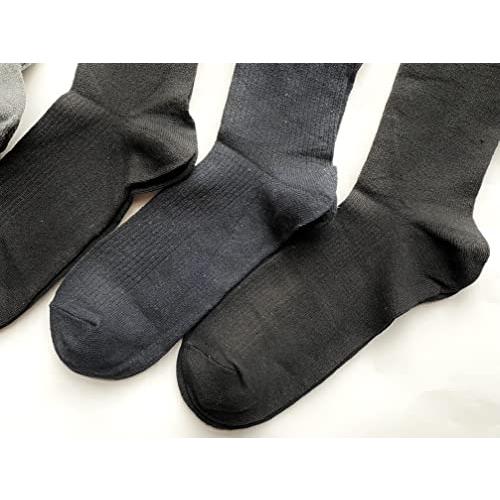 靴下 メンズ ソックス ゆったり 紳士 プレゼント 口ゴムなし ビジネスソックス 無地 綿 25-27cm 5足セット（色はお任せ）D05 |  | 04