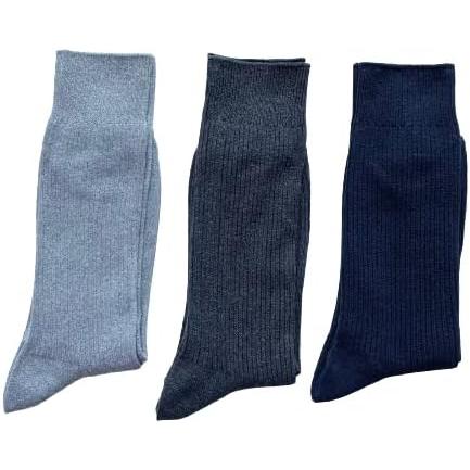 靴下 メンズ セット ソックス あったか 吸湿発熱 冷え取り 紳士 ビジネス リブソックス 25-27cm 4足セット（色お任せ）D06 |  | 01