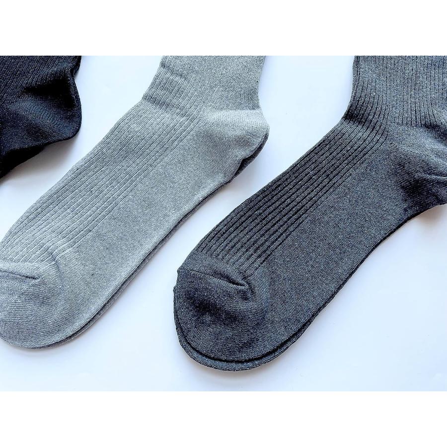 靴下 メンズ セット ソックス あったか 吸湿発熱 冷え取り 紳士 ビジネス リブソックス 25-27cm 4足セット（色お任せ）D06 |  | 04