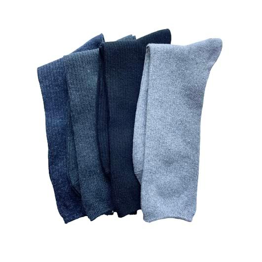メンズ 靴下 冬用 セット プレゼント あったか 厚手 保温 防寒 ビジネス 紳士 リブ ソックス 毛混 4足組（色はお任せ） D21 |  | 01