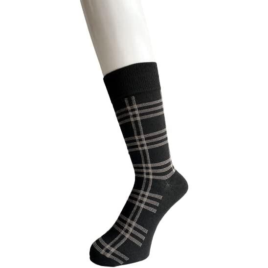 靴下メンズ おしゃれ ビジネス ソックス メンズ 黒 暖かい スポーツ 綿混 25-27cm 5足セット(柄お任せ) |  | 06