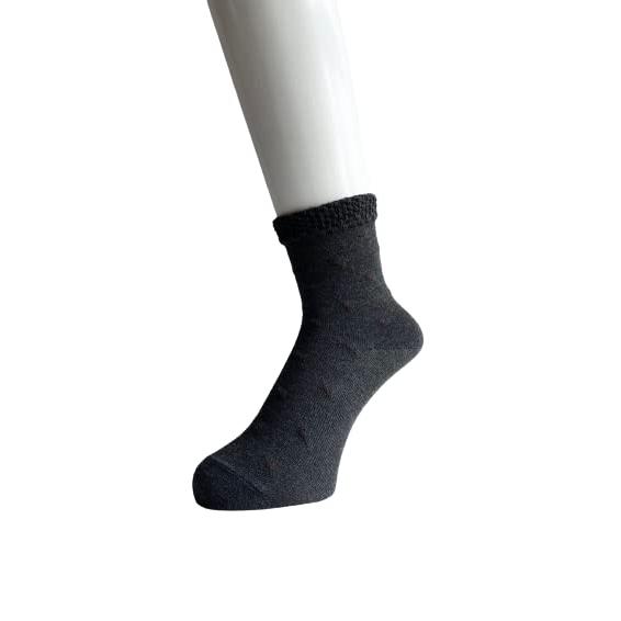 靴下 レディース 滑り止め付 綿混 靴下 すべり止め付き ゆったり口ゴム 綿混 3足セット（色はお任せ） E17 |  | 02