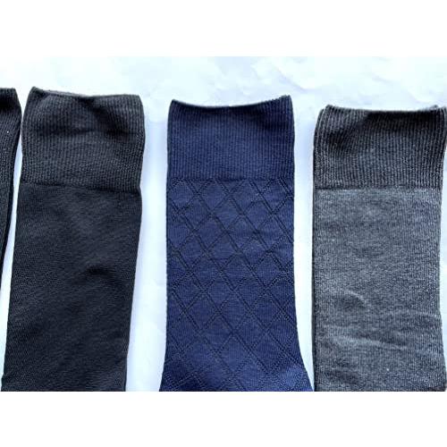 靴下 メンズ ビジネス ソックス 防臭 抗菌 滑り止め付 薄手  口ゴムゆったり 無地 25-27cm 3足組 (色はお任せ) E19 |  | 05