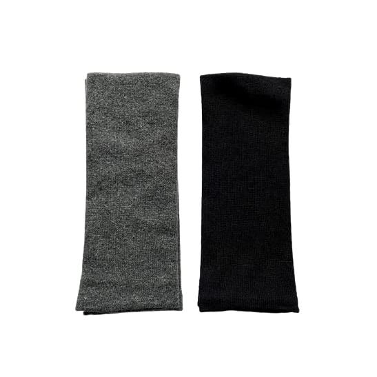 レッグウォーマー シルク 冷え対策 メンズ あったか 毛混 二重編み 足首ウォーマー 約24cm丈 2組セット（色はお任せ） R01 |  | 03