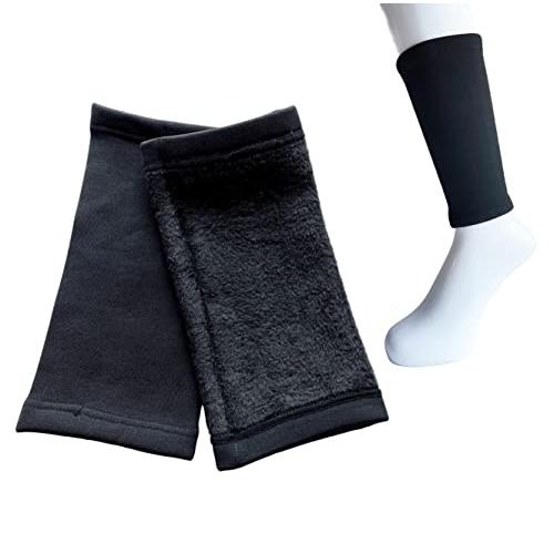 レッグウォーマー 冷え対策 メンズ あったか 裏シャギー 足首ウォーマー ひざ ひじ 男女兼用 黒色 2組セット R05 |  | 03