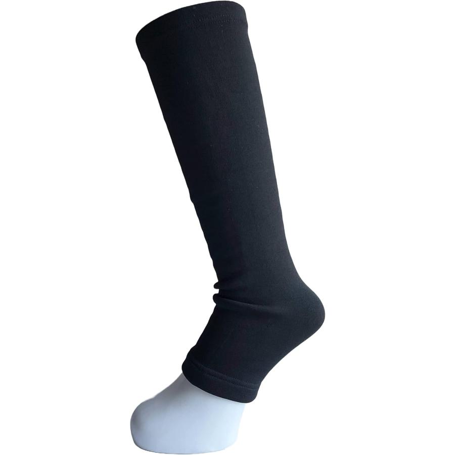 レッグウォーマー メンズ 男性用 女性用 防寒 保温 足首 ロング 保温 防寒 裏ベロア レッグウォーマー レディース 裏シャギー起毛 黒色 (黒色1足) R13 |  | 05