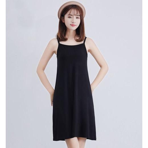 ルームウェア ワンピース キャミソール 部屋着 カットソー インナーコーデ　ペチコート 秋ナイトウェア Aライン ひざ丈 膝丈 ロング マキシ 透け防止 シンプル |  | 13