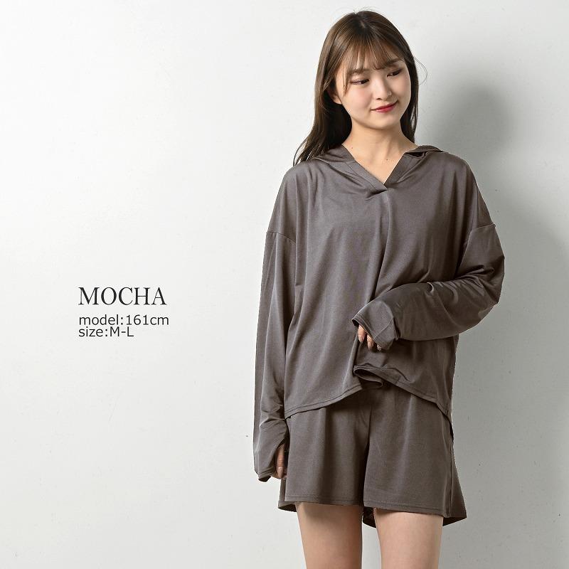 レディースラッシュガード 上下ショートパンツ 接触冷感 おしゃれ 水着 体型カバー UVカット 紫外線 UPF50+ 日焼け対策 吸水速乾 スポーツ アウトドア プール 海 |  | 04