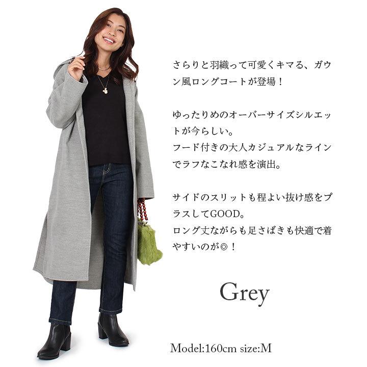 コート レディース ロング 冬 フード付き アウター 30代 秋