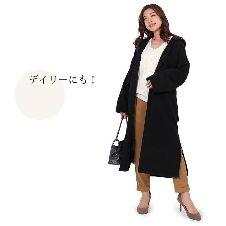 コート レディース ロング 冬 フード付き アウター 30代 秋 ロング