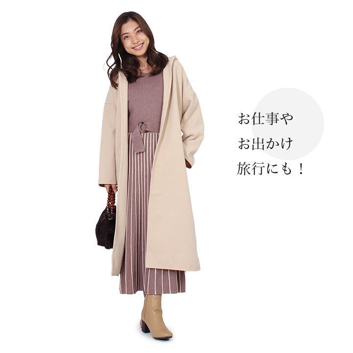 コート レディース ロング 冬 フード付き アウター 30代 秋 ロング