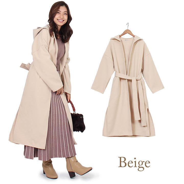 コート レディース ロング 冬 フード付き アウター 30代 秋 ロング