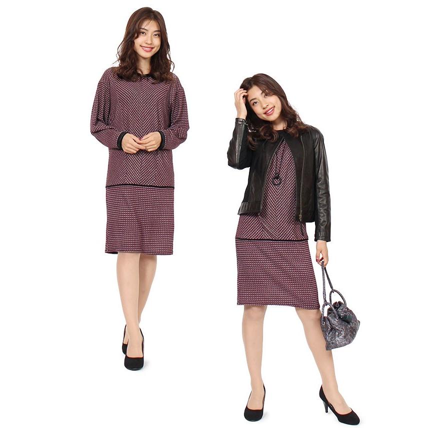 フランス製 ワンピース レディース 40代 きれいめ 秋 秋冬 膝丈 コクーン ニット 上品 長袖 ドルマン 切り替え オフィス 通勤 30代 50代 送料無料 Daniela 大人のきれい服 モードアラカルト 通販 Yahoo ショッピング